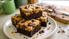 Fudgy Brookies in One Pan: Brownie Base, Cookie Top, and Clean Slices Every Time