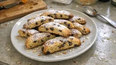Soft Orange & Chocolate Chip Biscotti (No Second Bake) With a Light Icing Sugar Finish
