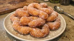 Quick Ricotta Graffe (No Yeast, No Eggs) — Fluffy Italian Doughnuts Rolled in Sugar