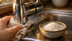 How to remove limescale from your kitchen tap with citric acid in 10 minutes