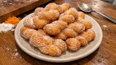 Treccine Dolci: Italian Sweet Braided Fritters Rolled in Sugar