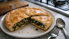 Pizza di Scarola: A Sweet-Salty Italian Escarole Pie That Slices Beautifully