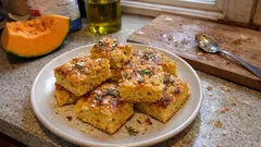 Soft Pumpkin Focaccia with Rosemary and Olive Oil—Golden, Fluffy, and Easy to Slice