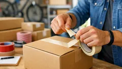 The simple twist trick that stops cloth packing tape from fraying when you tear it