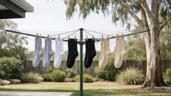 The simple way to hang socks so they dry faster and keep their stretch