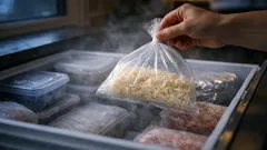 The freezer bag trick that keeps shredded pizza cheese loose, not a frozen brick